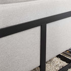 Modway - Posse Tissu rembourré Chaise d’accent - Chameau Noir-Tissu durable