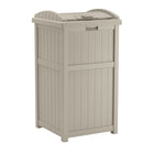 Suncast - Cache-poubelle - Taupe pâle-Capacité de 30 gallons.