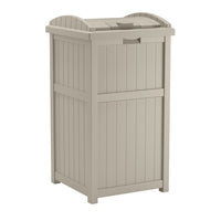 Suncast - Cache-poubelle - Taupe pâle-Capacité de 30 gallons.