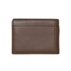 Club Rochelier - Portefeuille mince pliable pour homme avec carte d'identité amovible - Brun-2 pochettes pour billets
