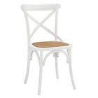 Modway - Gear Fauteuil d’appoint de salle à manger Ensemble de 4 - Blanc-6