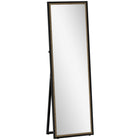 HOMCOM - Miroir rectangulaire corps entier - 21 po l x 64 po H - noir-Grande taille de 64 po x 21 po (162,5 x 53,3 cm) offrant une vue complète de la tête aux pieds pour les tenues 