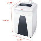 HSM - Déchiqueteur Securio P36CL5, 12 feuilles, coupe micro-Façon pratique de vider et de retirer le sac de collection de papiers détruits