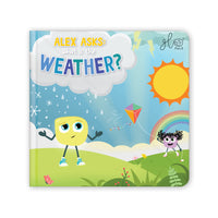 Glo Pals - Bibliothèque lumineuse - Alex demande : Quel temps fait-il ?-Jeu pratique et captivant : Passez la Loupe au-dessus de chaque page pour révéler des images cachées et des détails surprenants qui stimulent l’imagination