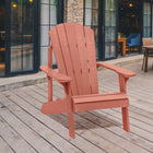 Backyard Lifestyles - Chaise Adirondack - Rouge-Fabriquée en polystyrène protégé contre les rayons UV.