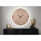 Monarch Specialties - 9037 Surdimensionné Grand Horloge Murale Rond de 30" - Brun-Profitez d'une mesure précise du temps grâce au mouvement à quartz, un mécanisme sans tic-tac qui garantit une ambiance paisible, avec un affichage facile à lire pour vérifier rapidement l'heure