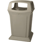 Rubbermaid RangerMD – Conteneur de déchets, beige, 45 gallons avec 4 ouvertures (FG917388BEIG)-Capacité : 45 gallons américains