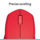 Logitech - M280 souris sans fil - Rouge-Contrôle fluide du curseur: découvrez un suivi précis (jusqu’à 1 000 PPP) et une sélection facile du texte avec cette souris sans fil pour ordinateur portable grâce au capteur optique avancé de Logitech	