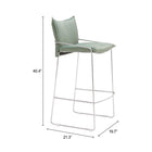 Zuo - Pola Tabouret de bar - Vert-Garantie limitée de 3 ans