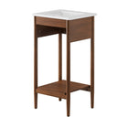Modway - Zaire 18" Vanette de salle de bain - Blanc noyer-Placage de grains de bois