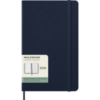 Moleskine - 2026 Classic 12 mois couverture rigide agenda semainier - 5 po x 8.25 po - bleu saphir-Daté De Janvier À Décembre 2026