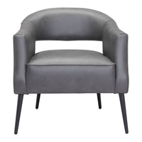 Zuo - Berkeley Fauteuil d’appoint - Gris vintage-Confort moelleux et rembourrage durable