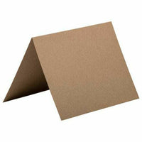 JAM Paper - Cartes vierges repliables - 4-5/8 po x 6-1/4 po - Sac kraft brun recyclé - paquet de 500-Couleur : sac en papier kraft marron, cartes pliables vierges.