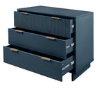 Manhattan Comfort - Granville commode et table de chevet modernes - bleu minuit - ensemble de 2-Assemblage à domicile requis Tout le matériel inclus