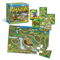 Talicor - Voyage sur l'Amazone Playzzle - Jeu de société éducatif pour enfants-Aventure bilingue : Rejoignez Bromley et Cotica dans un voyage bilingue à travers l'Amazonie, améliorant vos compétences linguistiques