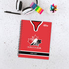 Hilroy - Agenda hebdomadaire/mensuel Hockey Canada 2026-2027, 11 po H x 9 po l, rouge-La pochette intérieure en poly recto verso pouvant contenir toutes vos notes et tous vos papiers