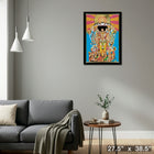 Jimi Hendrix Bold As Love with Gold Vinyl - Impression encadree - 27" x 38"-Prêt à accrocher - livré entièrement assemblé