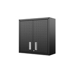 Manhattan Comfort - Armoire de garage moderne Fortress 30" - gris charbon-Supports muraux inclus pour la durabilité du produit