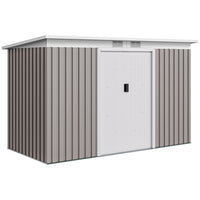 Abri de jardin Outsunny 9' x 4'-Conception spacieuse pour ranger les outils d’extérieur, l’équipement et le matériel de jardinage
