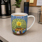 Oscardo - Tasse porcelaine « Femmes dansantes » de Leah Dorion - 485 ml-Conception de tasse empilable - Optimisée pour un rangement facile et une organisation peu encombrante
