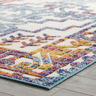 Modway - Reflect Nyssa Géométrie Géométrique Aztèque du Sud-Ouest Tapis intérieur/extérieur 5 pi l x 8 pi L - Multicolore-Étanchéité, taches et résistants à l’eau / Faciles à nettoyer