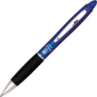 Zebra - Stylos rétractables Z-Grip Max – 0,7 mm – bleu – paquet de 4-Pince en métal résistante; ne se plie pas facilement     