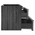 Modway - Render Support mural de 36" Armoire de toilette de salle de bain (lavabo non inclus) - Charbon de bois-8