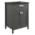 Modway - Laguna 24" Vanette de salle de bain - Gris Noir-Assemblée requise