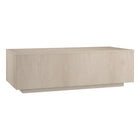 Hudson&Canal - Table basse rectangulaire Paxton 48" de largeur, , blanc aulne-Un design contemporain moderne pour votre salon, votre bureau et plus encore