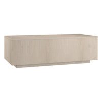 Hudson&Canal - Table basse rectangulaire Paxton 48" de largeur, , blanc aulne-Un design contemporain moderne pour votre salon, votre bureau et plus encore