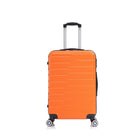 Swiss Traveller - Roxen Hardshell 3 pièces Ensemble de bagages roues à spinner à 360 degrés - Orange brûlé-Hardshell ABS durable : Construction solide et résistante aux rayures, conçue pour résister aux impacts et protéger vos biens