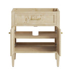 Modway - Elysian 30" Armoire de toilette de salle de bain (lavabo non inclus) - Bourgogne-Placage en bois de burl
