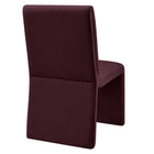 Modway - Emory Velours Performance Rembourré Fauteuil d’appoint de salle à manger - Mûrier-7