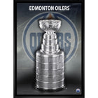 Edmonton Oilers 20x29 Stanley Cup - Toile encadree - 22" x 31"-Impression sur toile de qualité supérieure avec bordures enveloppées