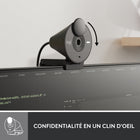 Logitech Brio 300 Webcam Full HD avec confidentialité, micro à réduction de bruit - Graphite-Conçue pour les réunions: La Brio Webcam 300 est compatible avec la plupart des plateformes de vidéoconférence et certifiée pour Zoom, Microsoft Teams et Google Meet