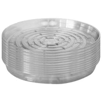 Blooms – Soucoupe transparente - 12 po - paquet de 10-Convient aux grandes plantes d’intérieur