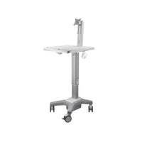 Amer Mounts - Chariot médical sur pied léger avec support d'affichage-Capacité de charge globale 7,5~15,5 kg (16,54~34,17 lb)