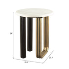 Zuo - Elyn Table d’appoint - Multicolore-Garantie limitée de 3 ans