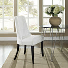 Modway - Noblesse Restauration Vinyle Fauteuil d’appoint - Blanc-Pieds de Parawood durables
