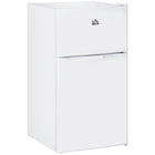 HOMCOM - Mini-réfrigérateur 3,2 pi³ avec congélateur et portes réversibles - blanc-Combine réfrigérateur et congélateur avec une capacité de 3,2 pi³ pour divers stockages alimentaires 