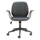 Zuo - Ali Chaise de bureau - Noir-Moelleux et durable pour un confort quotidien exceptionnel