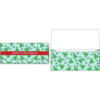 Enveloppes pour devises Action Envelope - 2-7/8 po x 6-1/2 po - sapins de Noël - paquet de 250-Livré dans des sapins de Noël