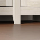 HOMCOM - Buffet style ferme 47,2 po L - grain de bois blanc-Le dispositif anti-basculement améliore la sécurité en prévenant les chutes 