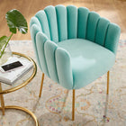 Modway - Sanna Chenal Touffé Performance Velvet Fauteuil - Monnaie-Chenal Touffé
