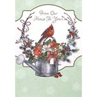 Rosedale - Cartes De souhaits Noël / Enveloppes - 5-1/2 po x 8 po - De notre maison à la vôtre - Paquet de 12-Cartes de souhaits qualité boutique