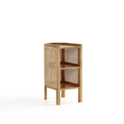 Manhattan Comfort - Table d’appoint chic industrielle Versailles 11,81 po - Nature - Ensemble de 2-Chaque étagère a une hauteur de 7,87 pouces