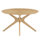 Modway - Crossroads Manche Bois Table basse - Chêne-Assemblée requise
