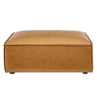 Modway - Restore Cuir végane Ottoman - Tan-Capsules de pied non marquées