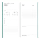 Letts of London - 2027 Agenda hebdomadaire mince Woodland - 5-7/8" x 3-1/8"- Vert - Mutlilingue-Comprend : une page d'informations personnelles, des pages de notes, des projets, des contacts, des emplois du temps et bien plus