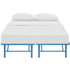 Modway - Horizon Acier inoxydable Cadre de lit queen-lit, Bleu clair-Élimine le besoin de sommier